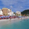 Philipsburg avec le nouveau front de mer